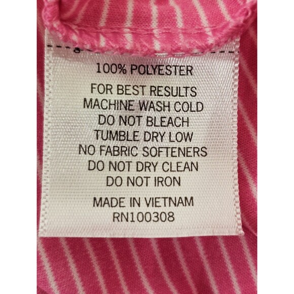 GC Men's XL Peter Millar Featherweight Pink Stripe Short Sleeve Polo Shirt Tee - Picture 4 of 5